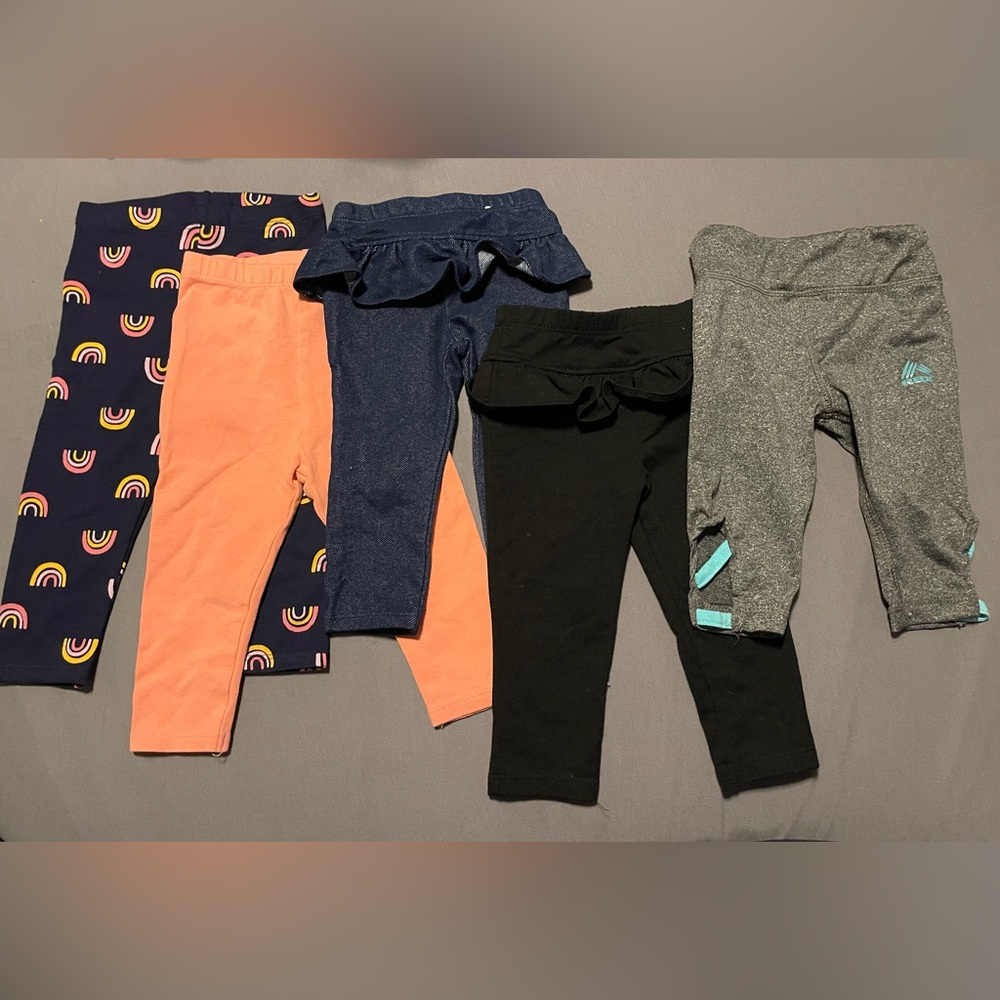Baby Girl Leggings, Size 12m